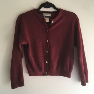 Vintage jacadi angora blend cardigan